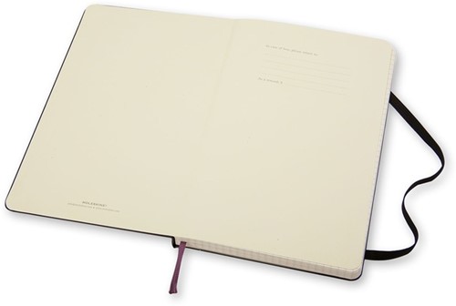 Notitieboek Moleskine large 130x210 ruit 5x5 hc zw 1 Stuk-2