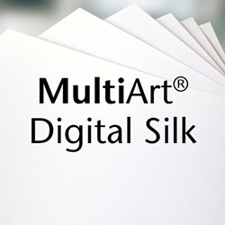 Laserpapier MultiArt Digital Silk SRA3 250GR WIT 250 VEL