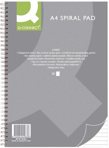 COLLEGEBLOK Q-CONNECT A4 4GTS GELINIEERD 80VEL