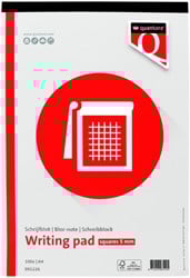 Schrijfblok Quantore A4 ruit 5mm 100vel 60gr 1 Stuk
