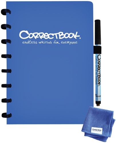 Notitieboek Correctbook A5 lijn 40blz earthy blue 1 Stuk