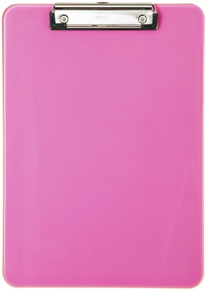 KLEMBORD MAUL A4 STAAND KUNSTSTOF NEON ROZE 1 Stuk