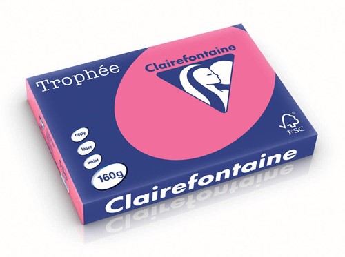 CLAIREFONTAINE TROPHEE A3 160 GRAMS FUCHSIA 250 Vel