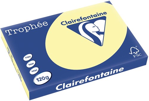 CLAIREFONTAINE TROPHEE A3 120 GRAMS KANARIEGEEL 250 Vel