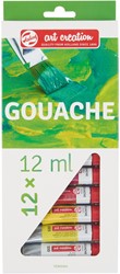 Gouache Talens Art Creation set 12 kleuren 12 Tube