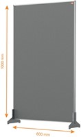 Bureauscherm Nobo Impression Pro vilt 60x100cm 1 Stuk-4