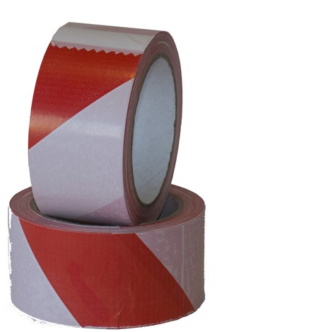 Waarschuwingstape IEZZY 50mmx66m rood/wit 1 Rol