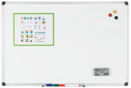 Whiteboard Quantore 45x30cm emaille 1 Stuk-2