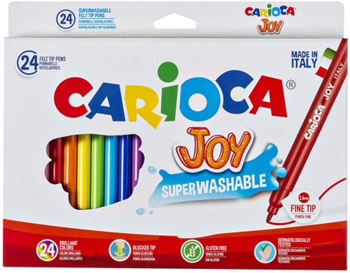 Viltstift Carioca Joy assorti 24st 24 Stuk