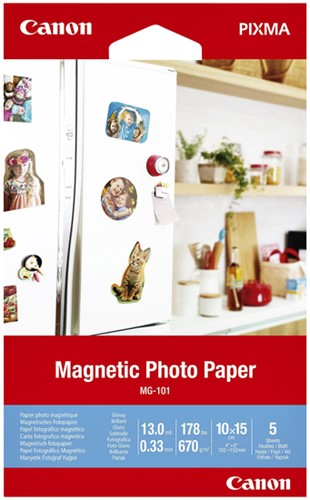 Fotopapier Canon MG-101 magnetisch 10x15cm 5 Vel