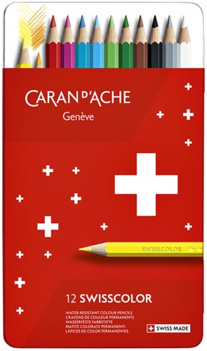 Kleurpotloden Caran d Ache Swisscolor 12 stuks ass 12 Stuk