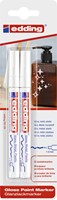 Paintmarker edding 751 oliebasis 1-2mm wit bls 2x 2 Stuk
