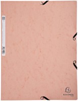 Elastomap Exacompta Aquarel A4 3 klep 400gr roze 1 Stuk