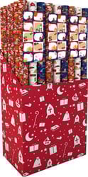 INPAKPAPIER IG DESIGN SINT 200X70CM + STICKERVEL 3 Rol