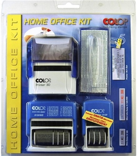 STEMPEL COLOP STARTERSET HOME/OFFICE KIT ZWART 1 Stuk