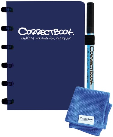 Notitieboek Correctbook A6 lijn 40blz mn blue 1 Stuk