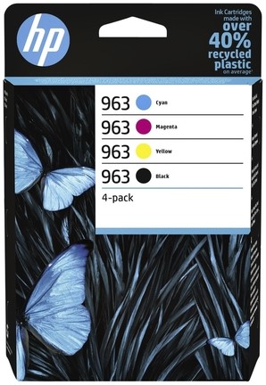 Inktcartridge HP 6ZC70AE 963 zwart + 3 kleuren 1 Stuk
