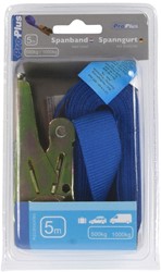 Spanband ProPlus ratel 5 meter blauw 1 Stuk