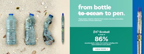 Balpen PILOT Begreen B2P EcoBall M zwart 1 Stuk-3