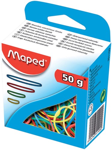 Elastiekjes Maped kleur 50gr 50 Gram