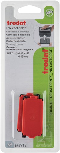 Stempelkussen Trodat Printy 6/4912 2 stuks rood 2 Stuk