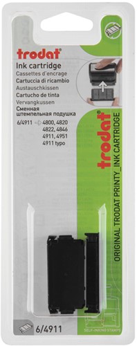 Stempelkussen Trodat Printy 6/4911 2 stuks zwart 2 Stuk