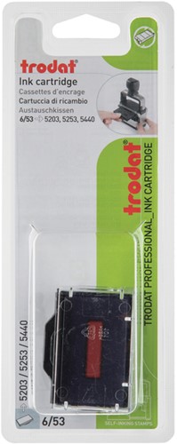 Stempelkussen Trodat 6/53/2 2 stuks blauw rood 2 Stuk