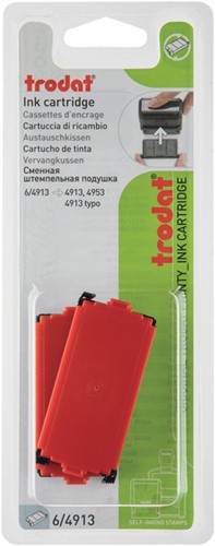 Stempelkussen Trodat Printy 6/4913 2 stuks rood 2 Stuk
