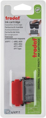 Stempelkussen Trodat Printy 6/4911 2 stuks rood 2 Stuk