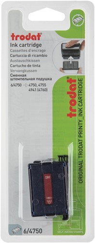 Stempelkussen Trodat 6/4750 2 stuks blauw rood 2 Stuk