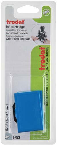 Stempelkussen Trodat 6/53 2 stuks blauw 2 Stuk