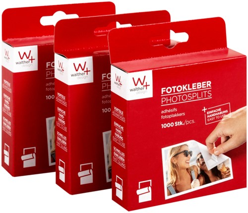 Fototape walther design 10x12mm 3x1000 stuks 3 pak