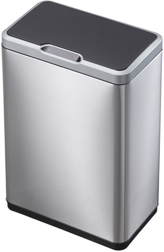 Afvalbak EKO Mirage met sensor 20+20liter RVS mat 1 Stuk