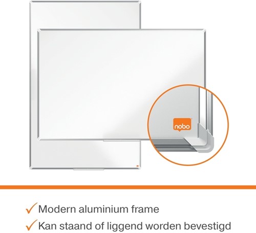 Whiteboard Nobo Premium Plus 90x120cm staal 1 Stuk-3