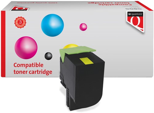 Tonercartridge Quantore  Lexmark 71B20Y0 geel 1 Stuk