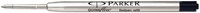 Balpenvulling Parker Quinkflow M 10st zwart 10 Stuk-2