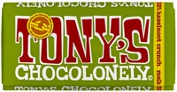 Chocolade Tony Chocolonely melk hazelnoot crunch 180 Gram