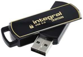 USB-stick Integral 3.0 Secure 360 32GB zwart 1 Stuk
