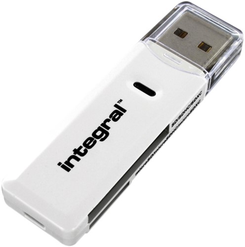Kaartlezer Integral 2.0 USB-A SD-microSD 1 Stuk