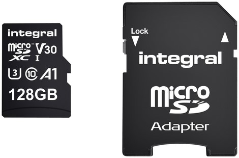Geheugenkaart Integral microSDXC 128GB 1 Stuk