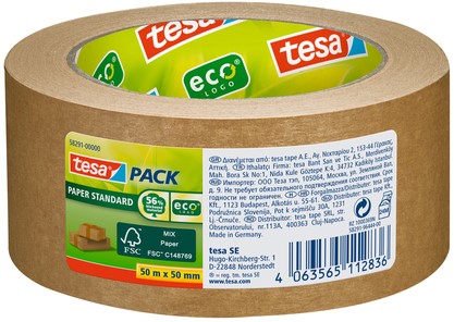 Verpakkingstape tesapack Standaard eco 50mx50mm br 1 Rol