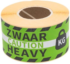 Etiket Rillprint heavy groen 250 Stuk