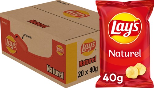 Lay's Chips Naturel zakje 40gr 40 Gram