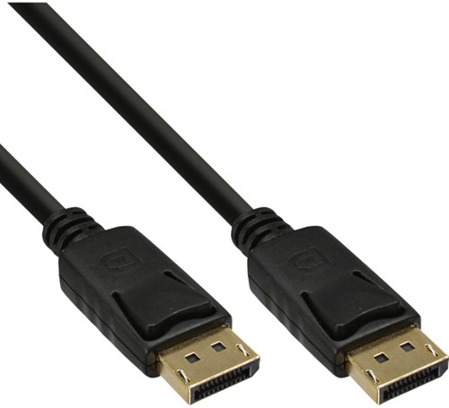 KABEL INLINE DISPLAYPT 4K60HZ M/M 2 M ZWART 1 Stuk