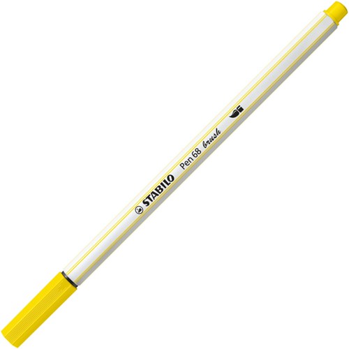 Brushstift STABILO Pen 68/24 citroengeel 1 Stuk