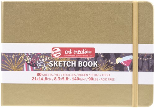 Schetsboek Talens Art Creation 210x150mm witgoud 1 Stuk