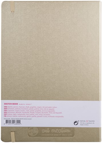 Schetsboek Talens Art Creation 210x300mm witgoud 1 Stuk-2