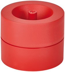Papercliphouder MAULpro recycled Ø73x60mm rood 1 Stuk
