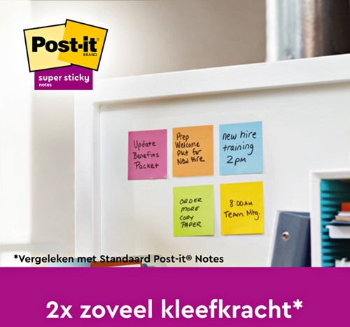 Memoblok Post-it 655 Super Sticky 76X127mm Boost 5 Stuk-2