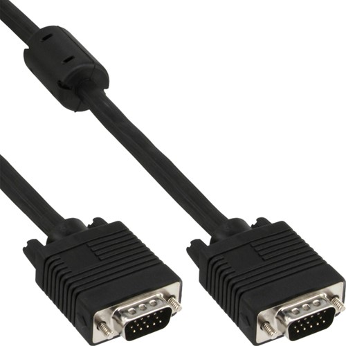 Kabel inLine S VGA 15HD M-M 2 meter zwart 1 Stuk